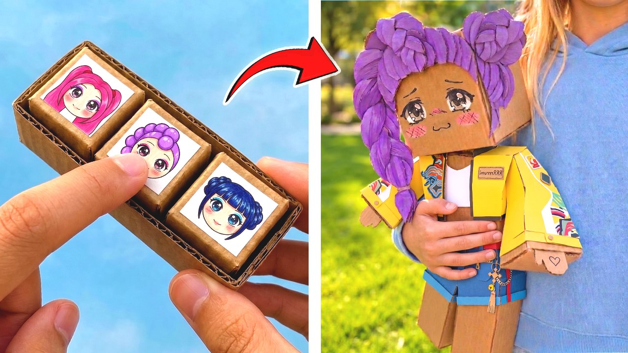 Rumi From Cardboard?! *We Made K-pop Demon Hunters Mini Cardboard House*