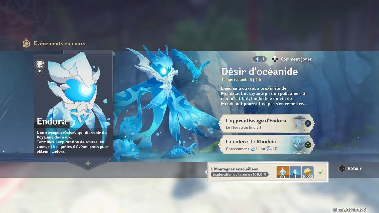 Genshin Impact FR | Désir d'Océanide : Montagne Ensoleillées !