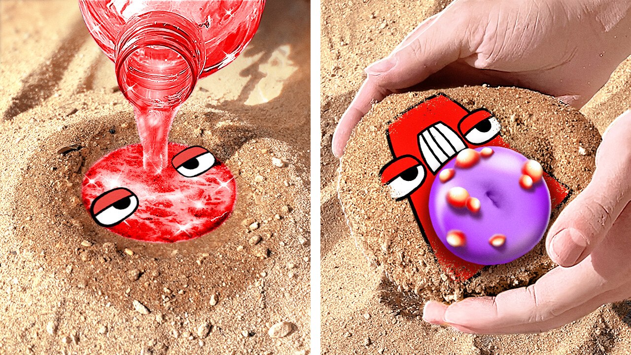 Pregnant Alphabet Lore In The Sand?! 😱 *Beach Gadgets and Hacks For Endless Summer*