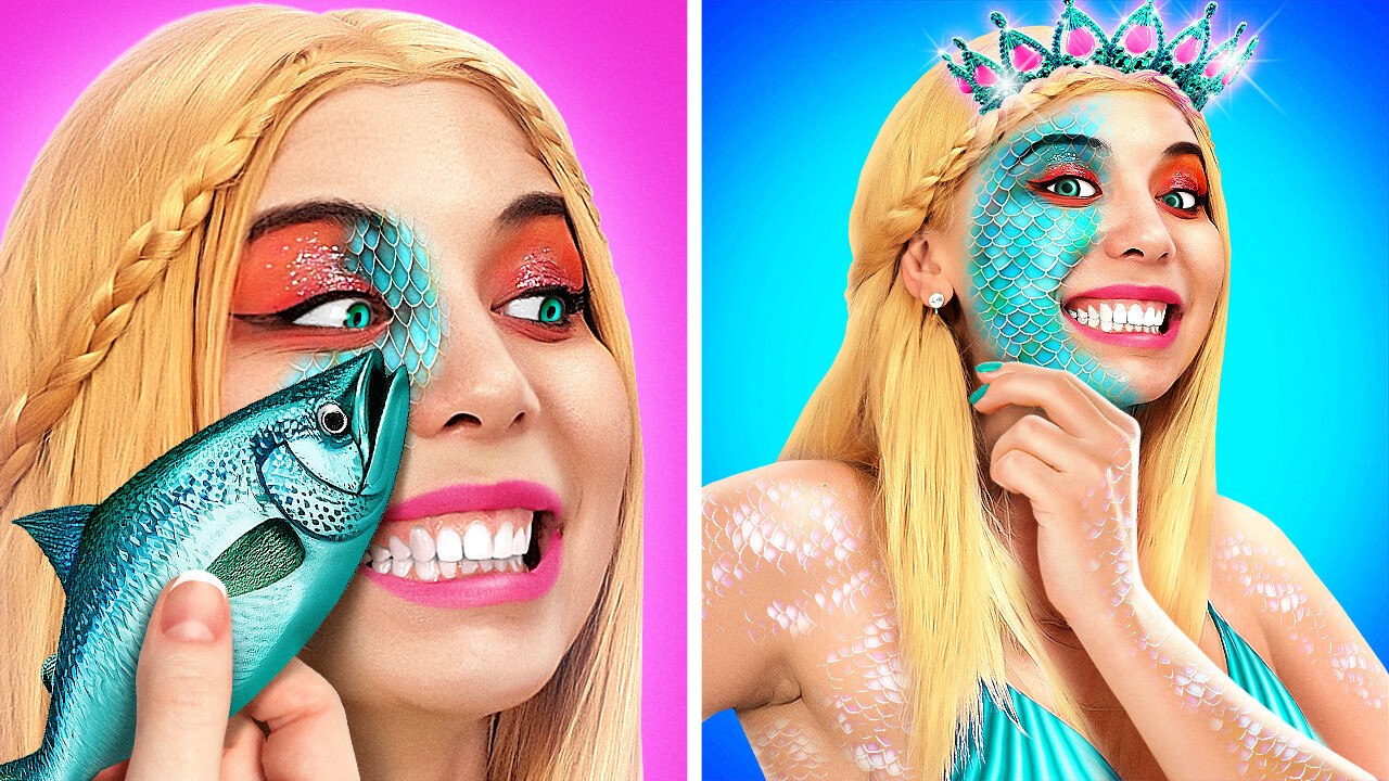Oh, No! Barbie Is A Monster Mermaid 🐟 *Crazy Makeover From Doll To Party Fish*