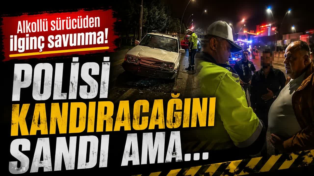 Ehliyetsiz ve Alkollü Sürücüden Pes Dedirten Savunma