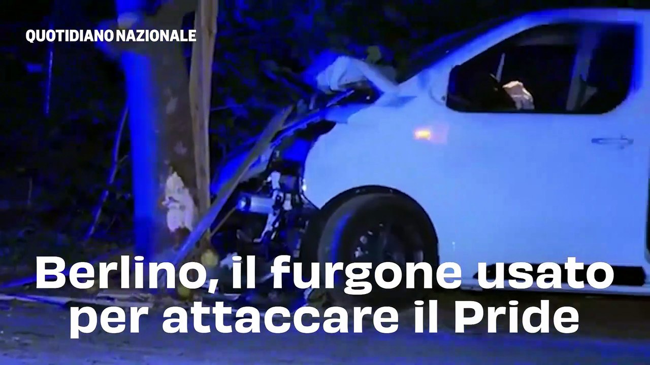 Berlino, il furgone usato per attaccare il Pride