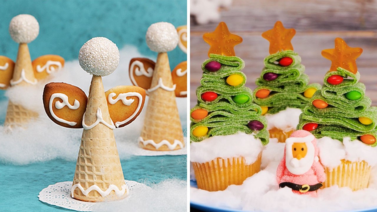 Creative ideas for Christmas dessert decoration...