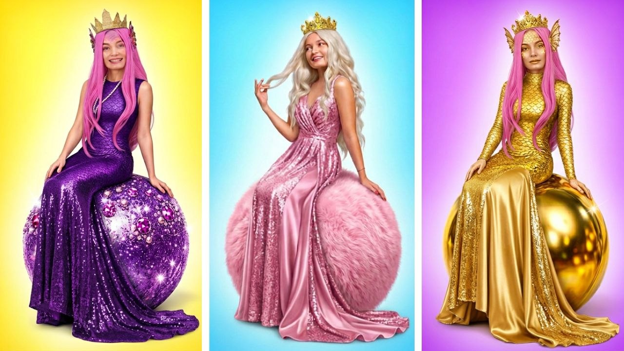 Elle veut devenir la meilleure sirène 🧜‍♀️✨ Amusantes transformations de beauté de sirène !
