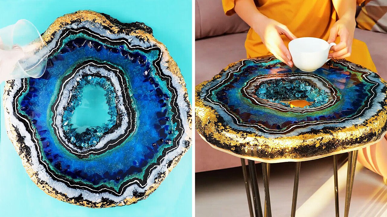 Epoxy resin projects with unique designs | DIY...