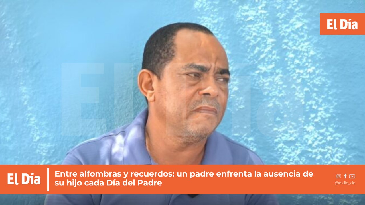 Entre alfombras y recuerdos: un padre enfrenta la ausencia de su hijo cada Día del Padre