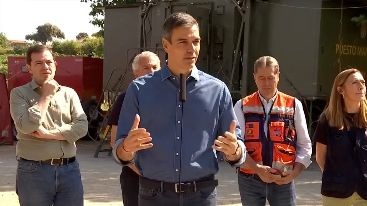Sánchez insiste en vincular los incendios con el cambio climático y anuncia ayudas del Consejo de Ministros a zonas afectadas