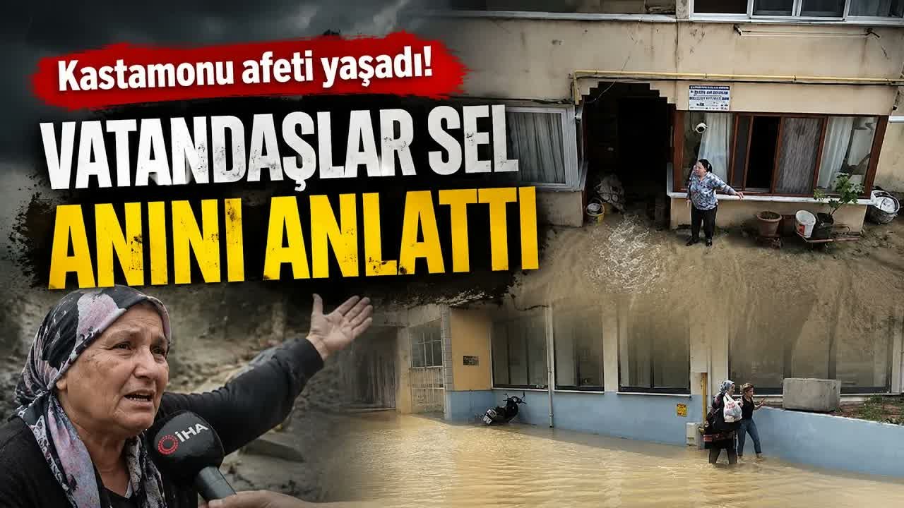 Cide'yi Sel Vurdu, Vatandaşlar Mağdur Oldu: Yatağımı Bile Kurtaramadım!