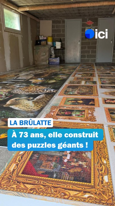 À 73 ans, cette retraitée mayennaise construit des puzzles géants !