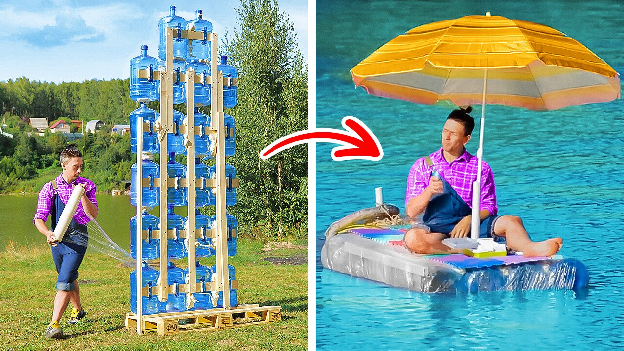 How to make your own boat from recycled materials ⛵