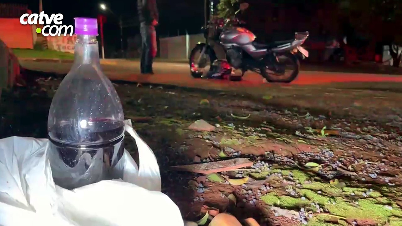 Venezuelano cai de moto e é socorrido pelo Siate no Bairro Esmeralda
