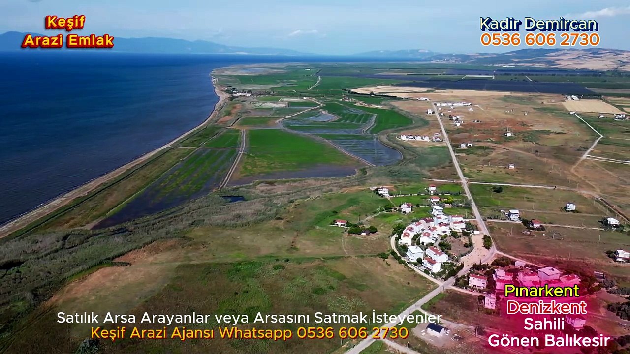 Balıkesir Gönen Pınarkent Denizkent  Sahili ve Çifteçeşmeler ile Kınalar Köyleri Tanıtımı. Keşif Arazi Ajansı Kadir Demircan 05366062730