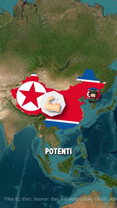 E se la Corea del Nord e la Cina si scambiassero di posto?!?