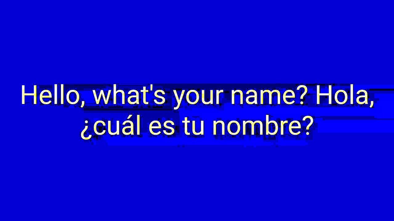 1. diálogo en inglés con traducción. (Básico).