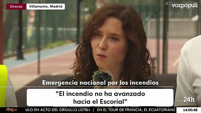 AYUSO rompe a LLORAR por los incendios