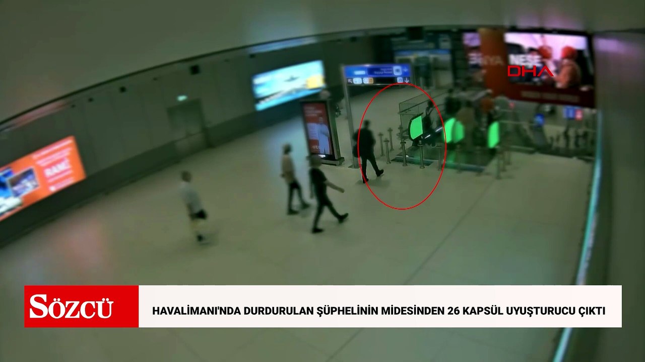 Havalimanı'nda durdurulan şüphelinin midesinden 26 kapsül uyuşturucu çıktı