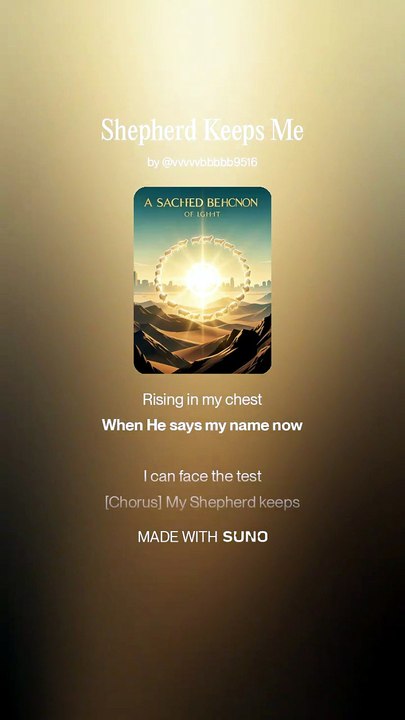 MY SHEPHERD KEEPS ME