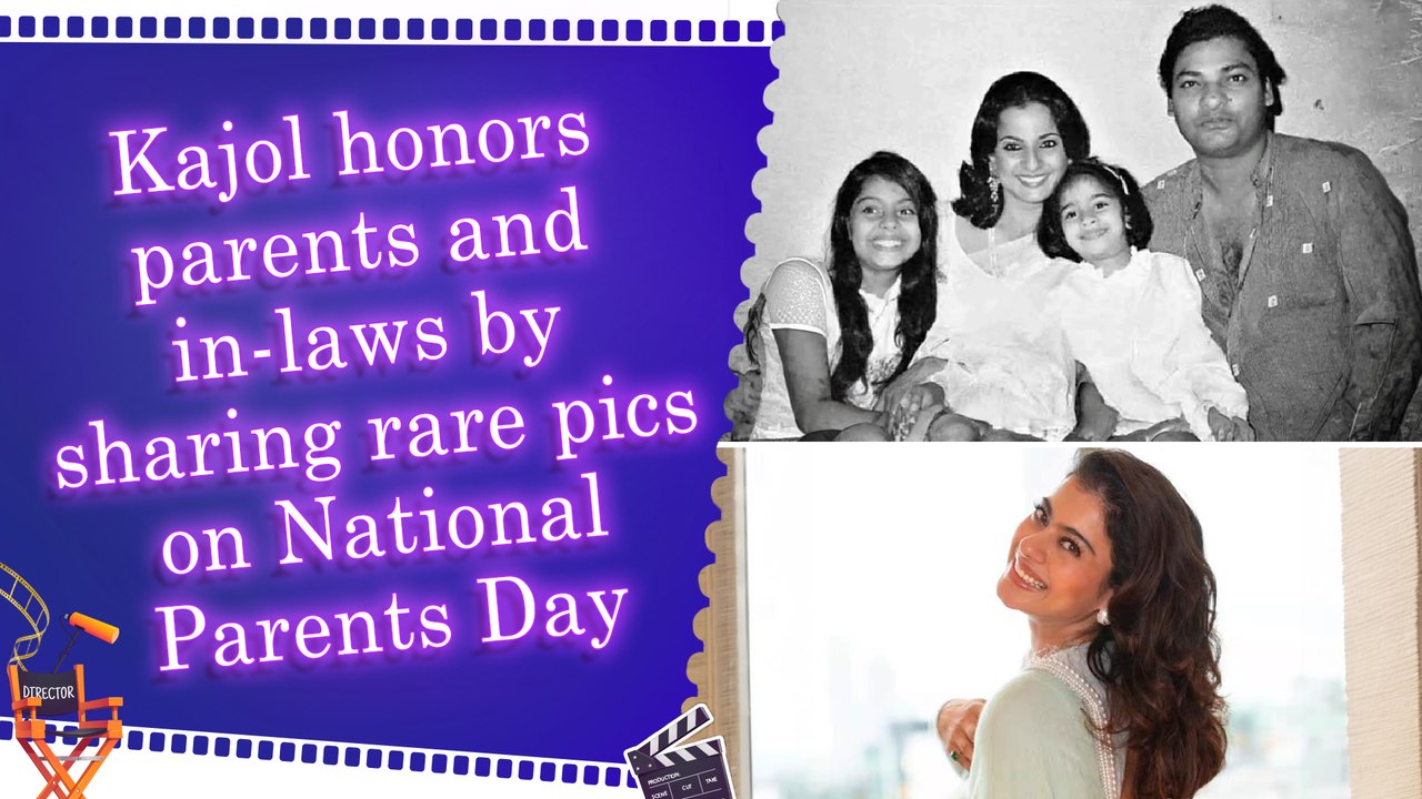 Kajol pens emotional note and shares rare family pictures of parents and in-laws on National Parents' Day