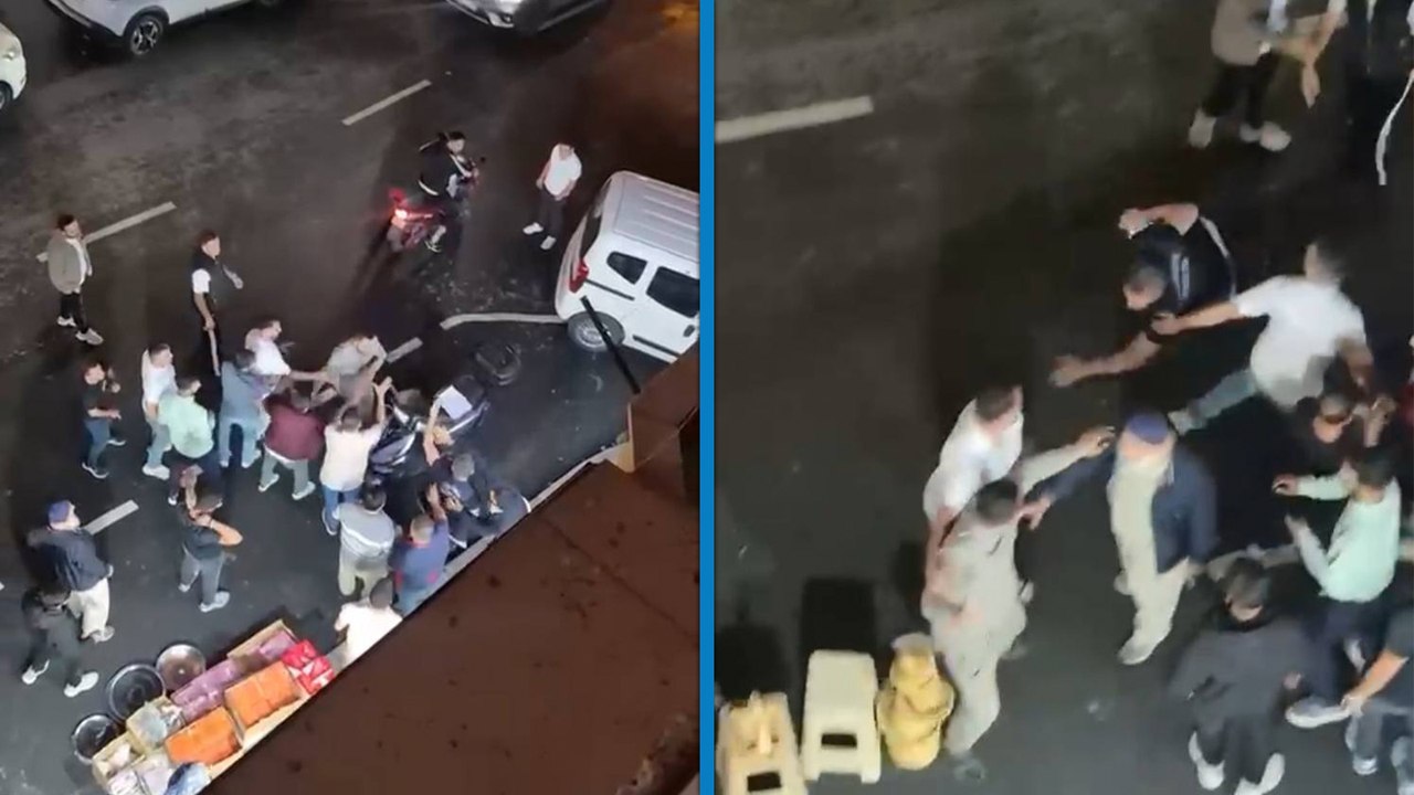 Zabıta ile esnaf birbirine girdi, ortalık savaş alanına döndü