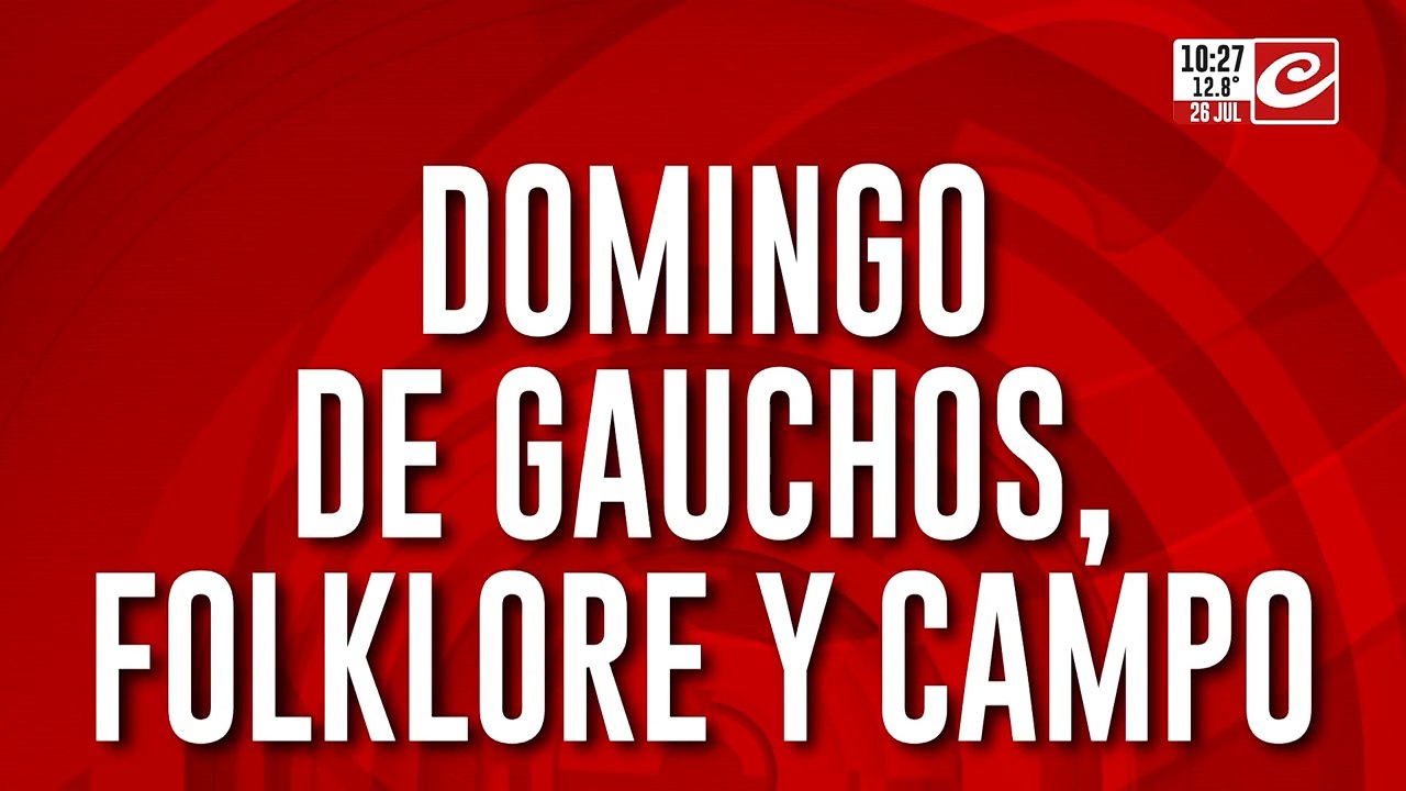 Domingo de gauchos, folklore y campo