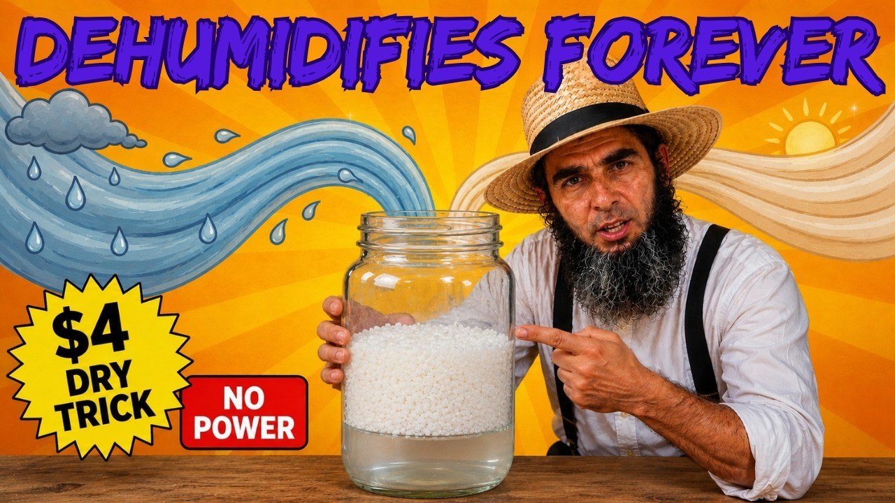 The $4 "Dry" Trick That Dehumidifies Any Room Forever... No Power Needed!