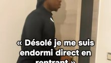 Je me suis endormi en rentrant
