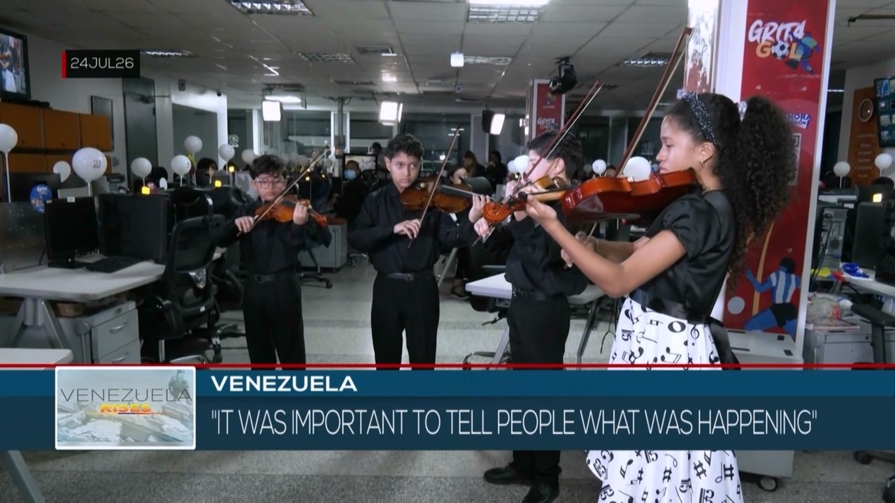 The teleSUR	 family joins in the tributes to the Venezuelan victims