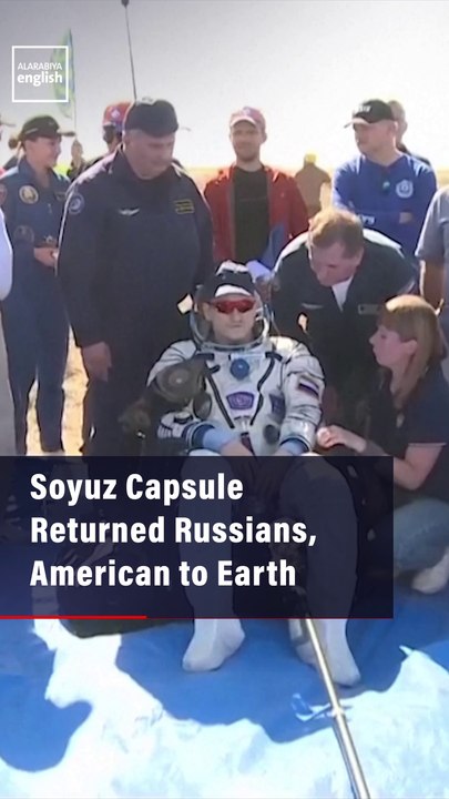 A Soyuz Capsule Returned Two Russians and An American to Earth