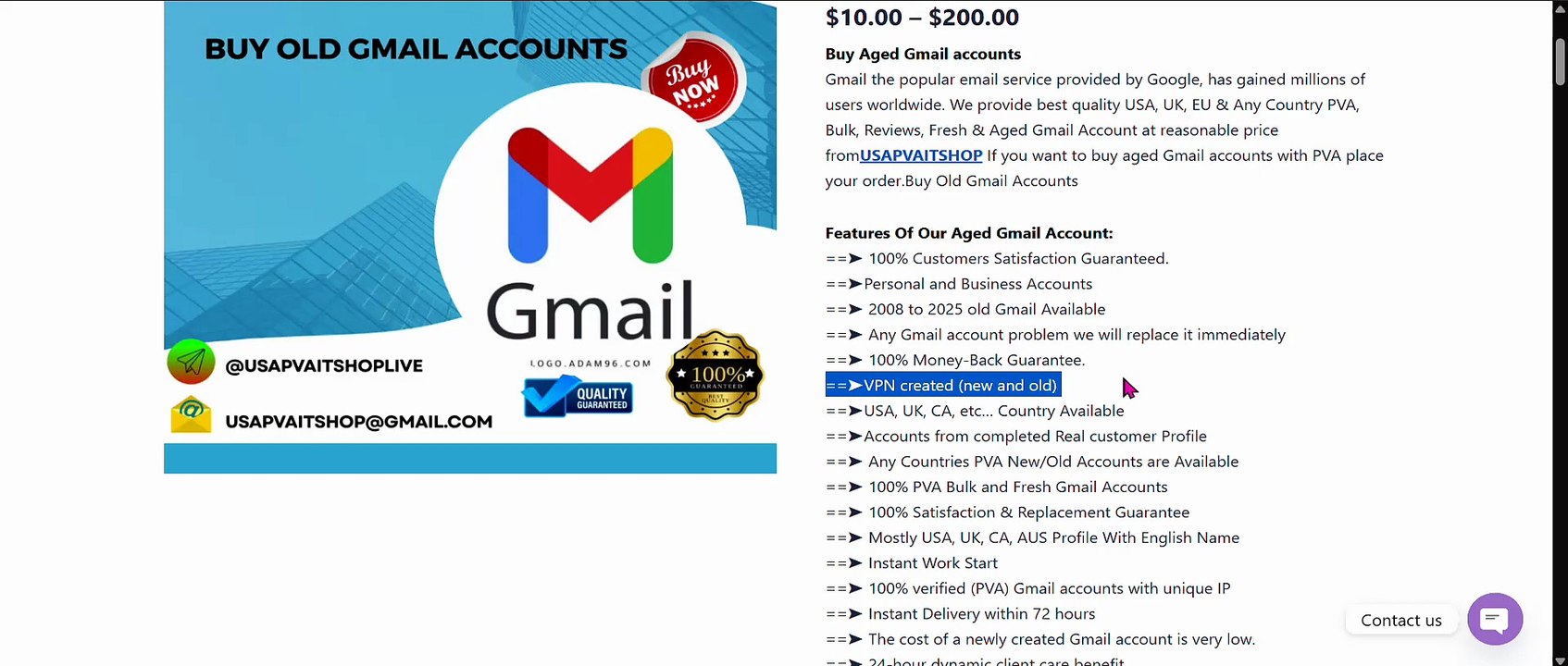 10 Best Sites For Buying Aged Gmail Accounts Safe.