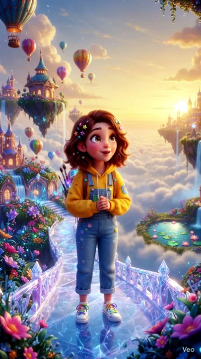 She Opened a Tiny Magic Door… and Entered a World of Endless Wonders ✨ | 3D Animated Short