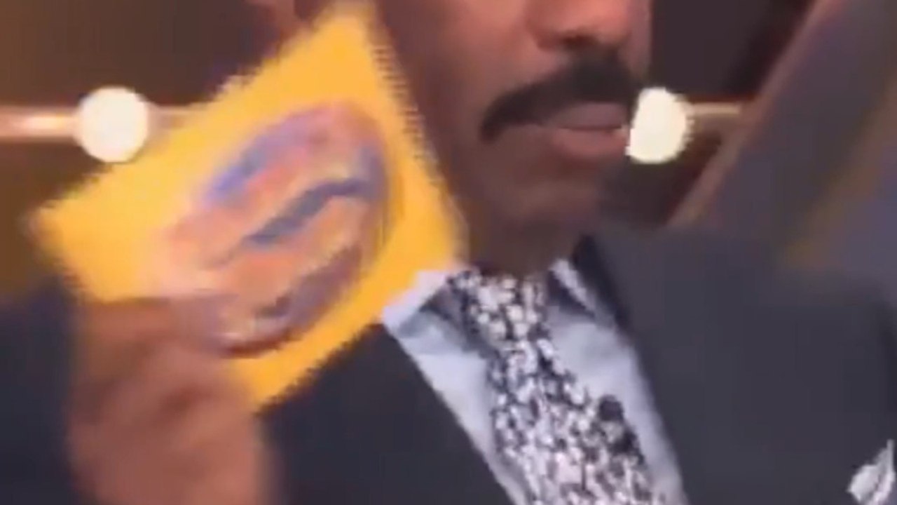 Steve Harvey Turns a Silent Family Feud Standoff Into Comedy Gold