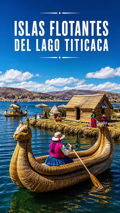 Las casas flotantes del Lago Titicaca