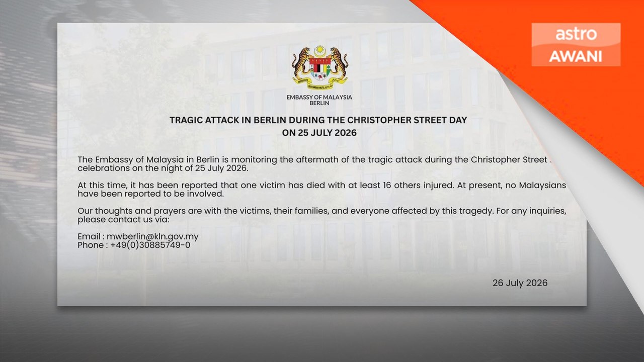 Tiada rakyat Malaysia terjejas - Kedutaan