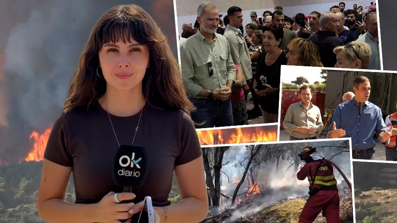 La UME lucha contra el fuego en zonas «fuera de control» de los incendios de Madrid y Ávila