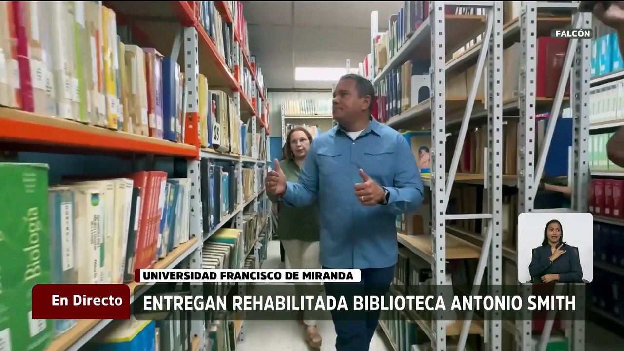 Falcón | Recuperan la biblioteca Antonio Smith de la Universidad Francisco de Miranda