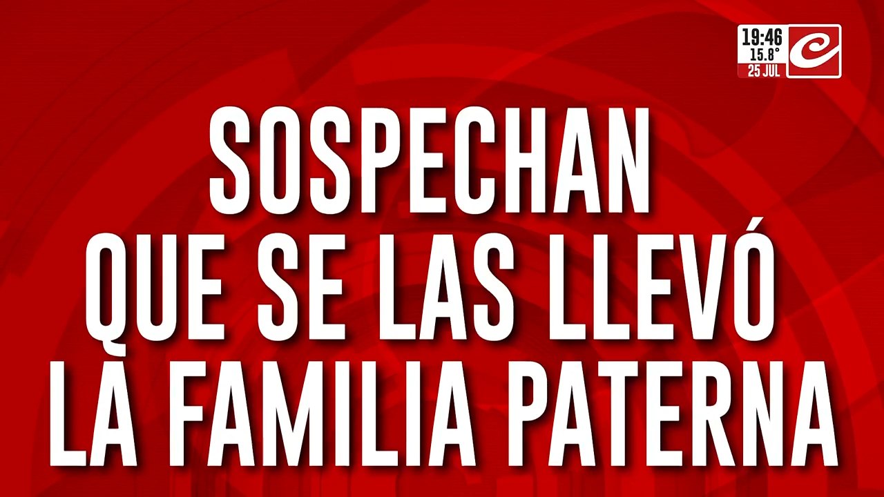 Intensa búsqueda de dos menores de edad: sospechan que se las llevó la familia paterna