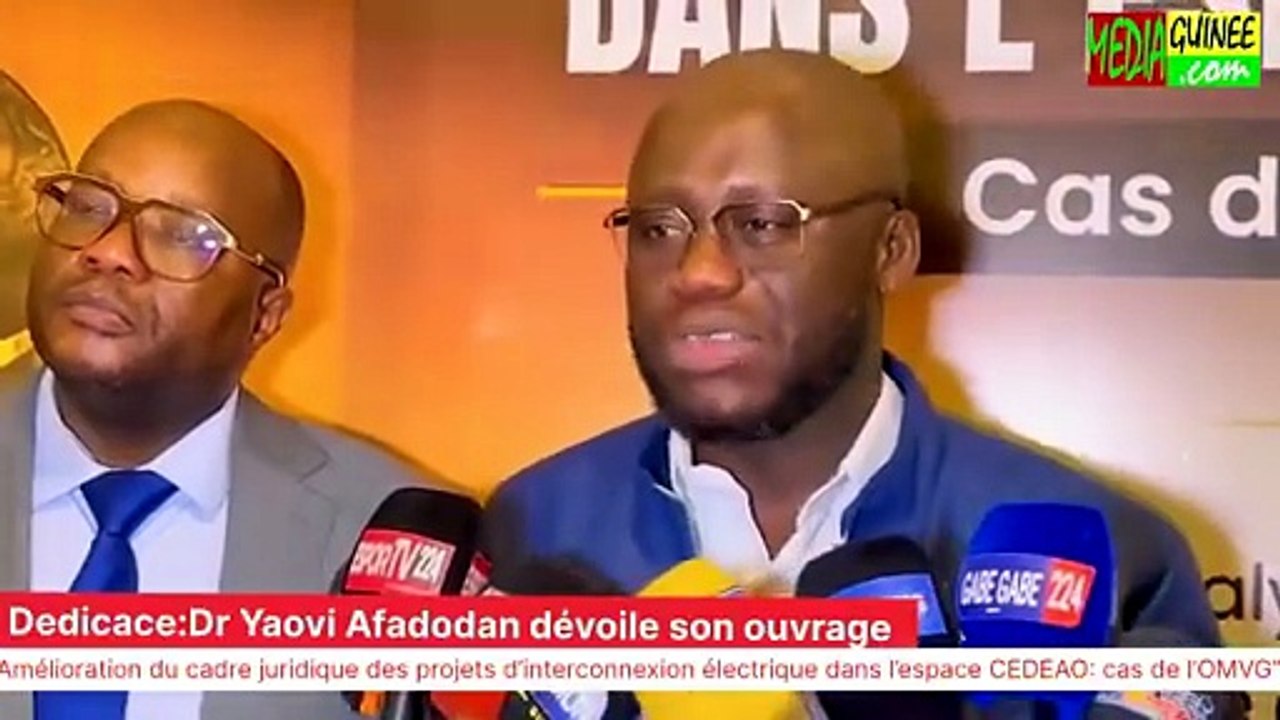 🟣Conakry : Dr Yaovi Afadodan dévoile son ouvrage sur le cadre juridique des interconnexions électriques dans l’espace CEDEAO✅