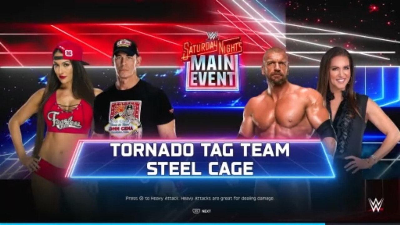WWE 2K25 - John Cena & Nikki Bella vs. Triple H & Stephanie McMahon