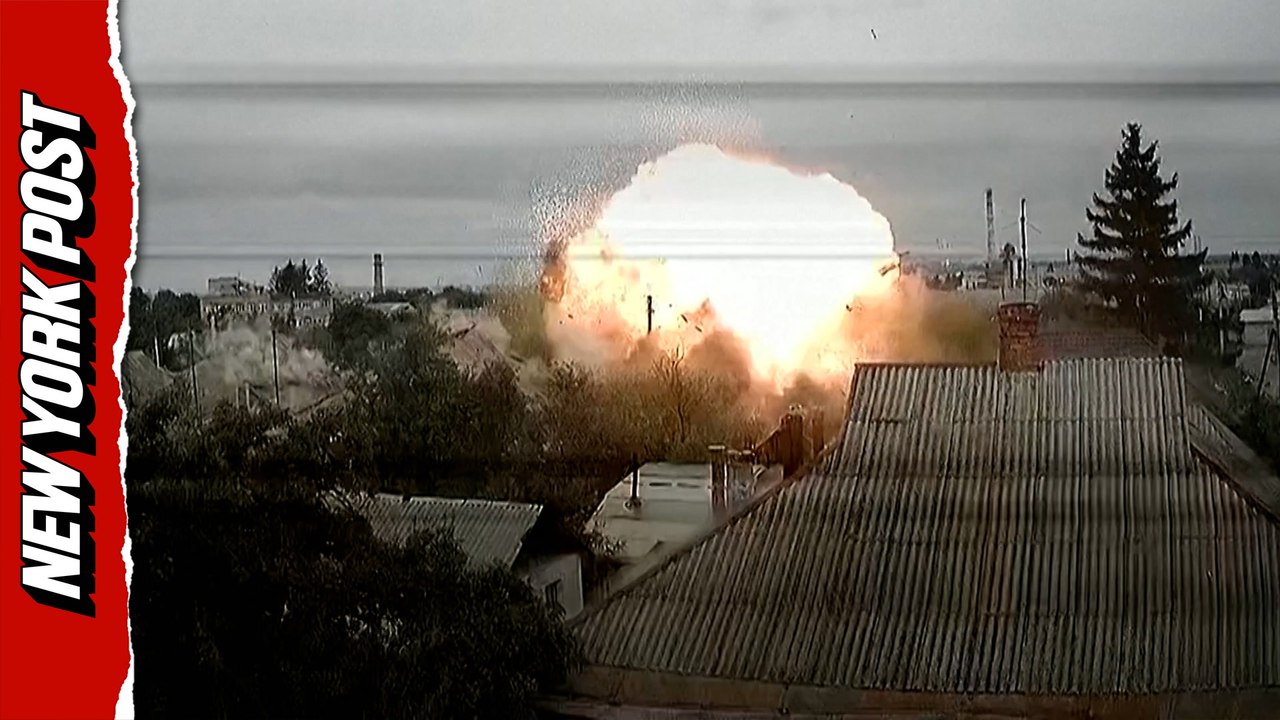 Deadly Kharkiv missile strike caught on chilling CCTV footage