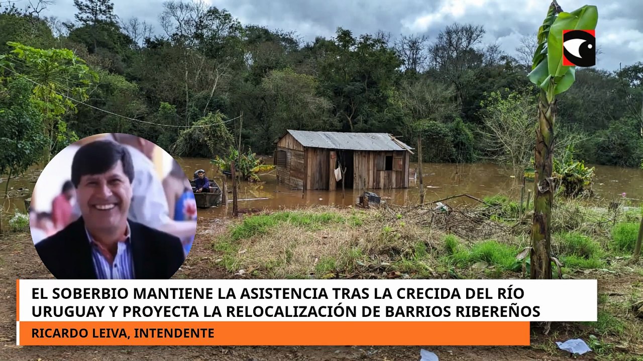 El Soberbio mantiene la asistencia tras la crecida del río Uruguay y proyecta la relocalización de b