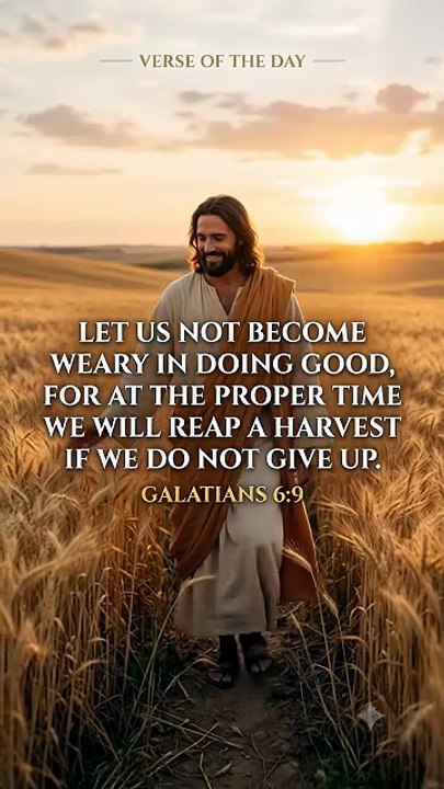 ✨📖 Verse of the Day — Galatians 6:9