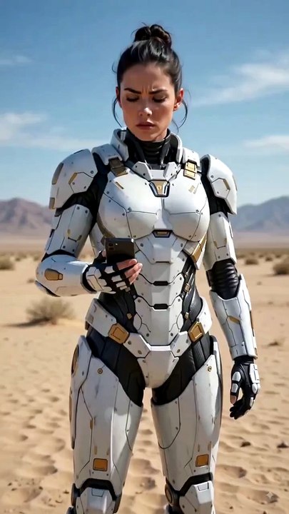 Girl → Futuristic Motorbike