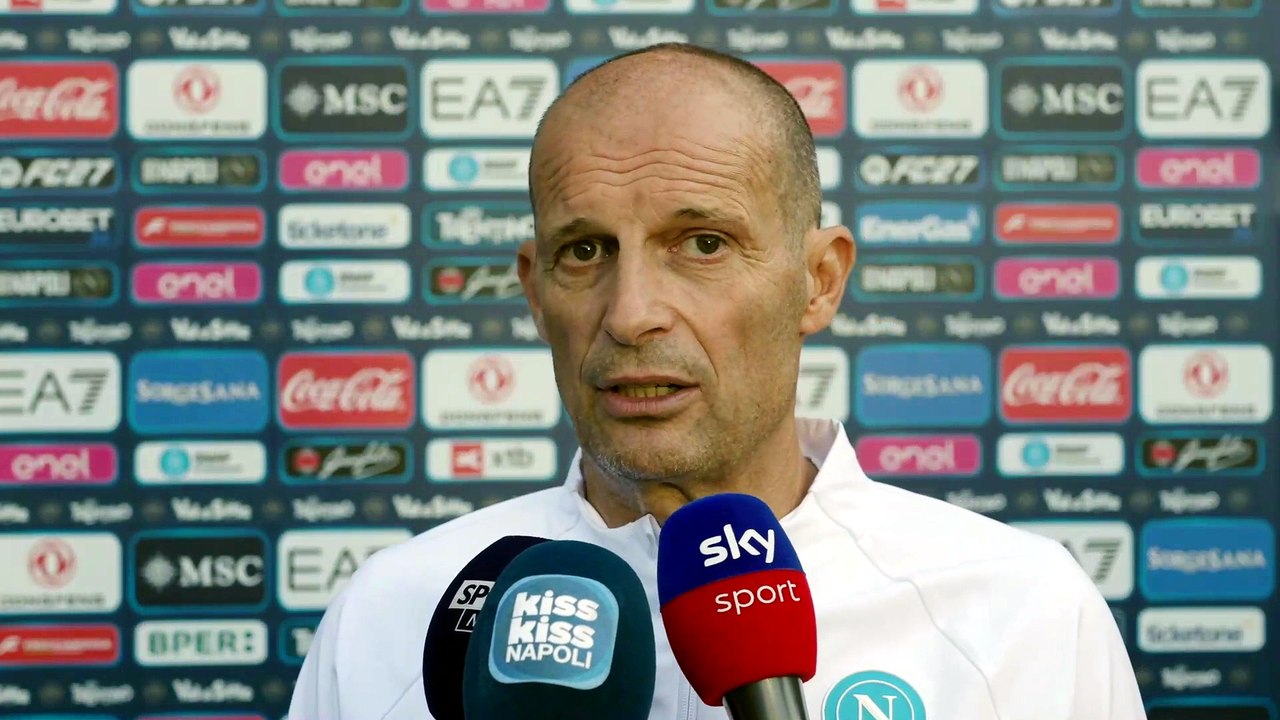 Allegri: "Oggi buon test, importante non subire gol. Vi dico una cosa sul mercato"