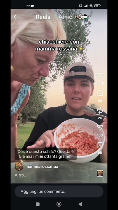 Mamma Rossana story chiacchiere con bea