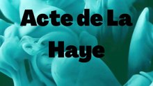 Acte de La Haye