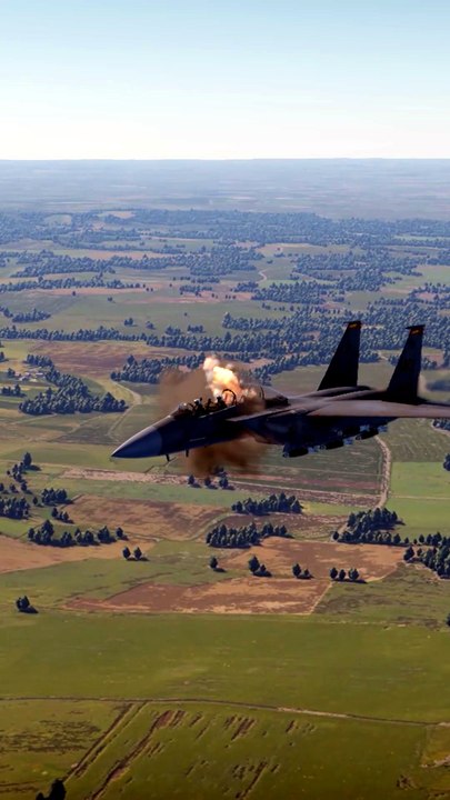 Ejecting From an F-15E Strike Eagle Mid-Flight