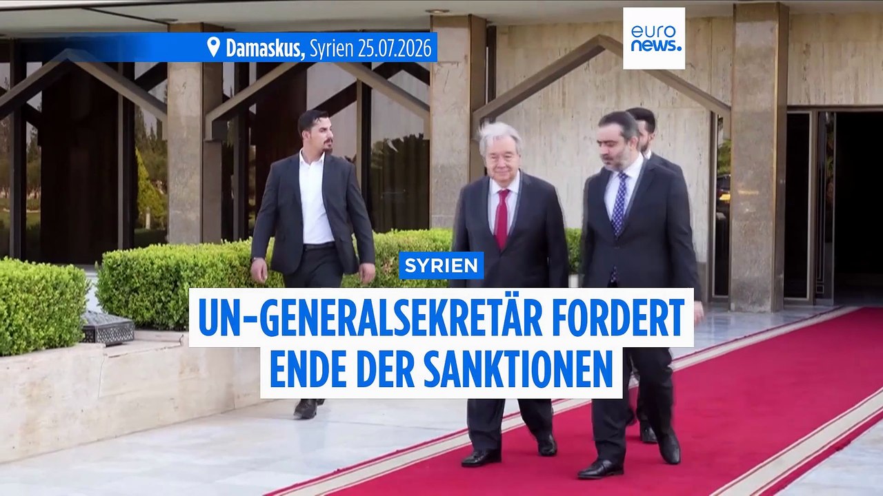 UN-Generalsekretär fordert Ende aller Sanktionen gegen Syrien