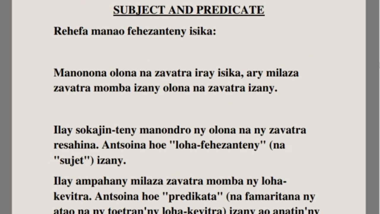 Mianatra Teny Anglisy Amin'ny Teny Malagasy(Ian...