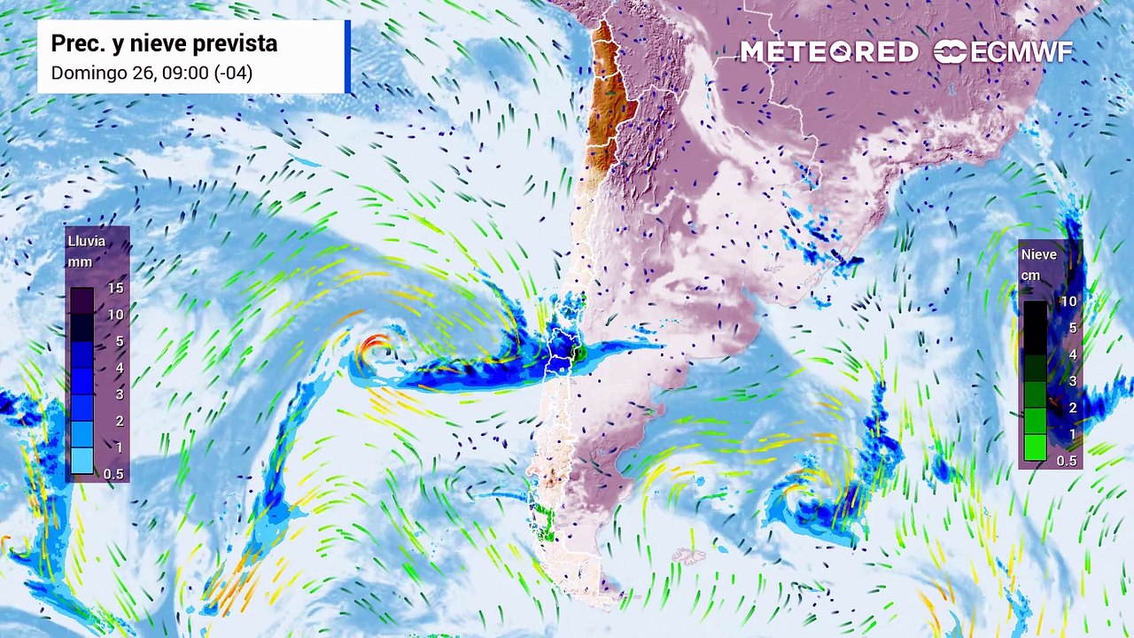 Lluvias se extenderán hasta el martes entre Atacama y Los Lagos