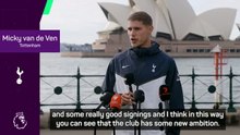 Van de Ven excited by Tottenham ambition under De Zerbi